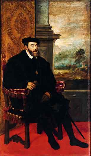 Ritratto di Carlo V del Tiziano